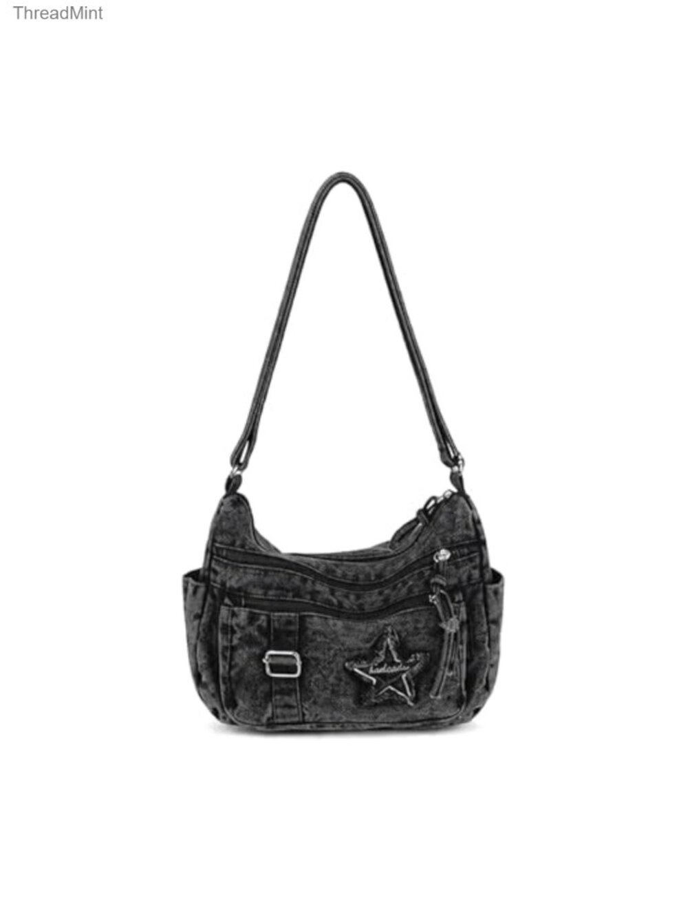 Denim Crossbody Bag Vintage Jean Shoulder Purse Canvas Satchel Messenger Hobo